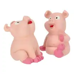 Van Cranenbroek Hondenspeelgoed varken roze 10 cm latex aanbieding