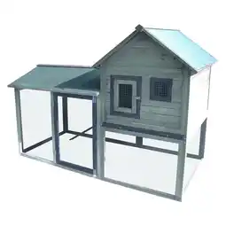Van Cranenbroek Kippenhok met ren Calimero Cottage 197 x 93 x 143 cm aanbieding