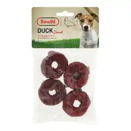 Van Cranenbroek Hondensnack donut met eend 4st aanbieding