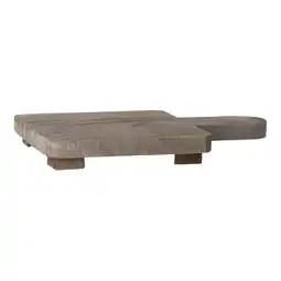 Van Cranenbroek Schaal hout op voet 33 x 20 cm aanbieding