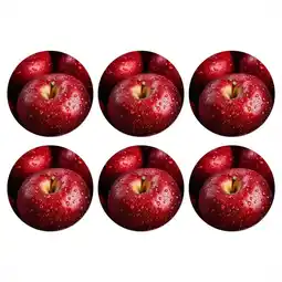 Van Cranenbroek Onderzetter rond fruit 10 cm 6 assorti aanbieding