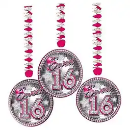 Van Cranenbroek Hangdecoratie sweet 16 3 stuks aanbieding