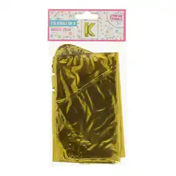 Van Cranenbroek Folieballon 35 cm letter K goud aanbieding
