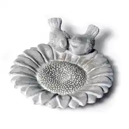 Van Cranenbroek Vogeldrinkbad Sunflower 24 cm grijs aanbieding