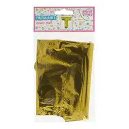 Van Cranenbroek Folieballon 35 cm letter T goud aanbieding