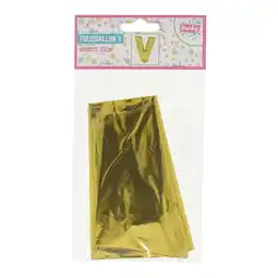 Van Cranenbroek Folieballon 35 cm letter V goud aanbieding
