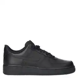 Wehkamp Nike Air Force 1 leren sneakers zwart aanbieding