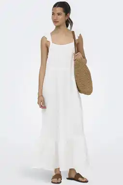 Wehkamp ONLY midi jurk ecru aanbieding
