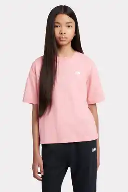 Wehkamp New Balance T-shirt lichtroze aanbieding