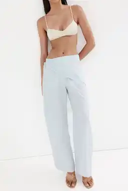 Wehkamp Mango barrel broek - lichtblauw aanbieding