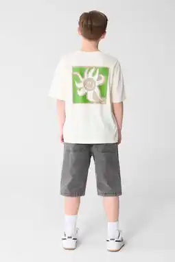 Wehkamp Shoeby T-shirt met backprint ecru aanbieding