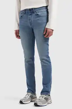 Wehkamp Pure Path Ryan slim fit jeans denim mid blue aanbieding