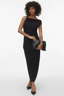 Wehkamp VERO MODA maxi jurk zwart aanbieding