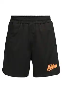 Wehkamp Malelions regular fit casual short met logo - zwart aanbieding