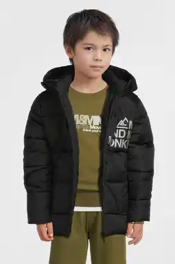Wehkamp Me & My Monkey hooded puffer jas zwart aanbieding