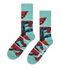Wehkamp Happy Socks sokken MARVEL Spider-Man blauw aanbieding
