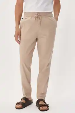 Wehkamp Matinique MAbarton regular casual broek met linnen beige aanbieding