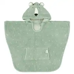 Wehkamp Trixie badponcho Mr Polar Bear 47x64 cm groen aanbieding