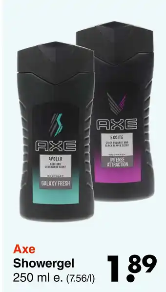 Wibra Axe Showergel aanbieding