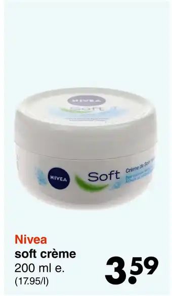 Wibra Nivea soft crème aanbieding