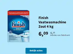 Plein.nl Finish Vaatwasmachine Zout 4 kg aanbieding
