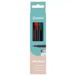 Albert Heijn 24Basics Fineliner set 4 kleuren aanbieding