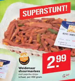Coop Weidenaar shoarmavlees aanbieding