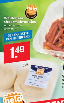 Coop Weidenaar shawarma broodjes aanbieding