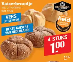 Coop hendrickx de bakker kaiserbroodje aanbieding