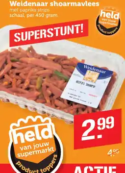 Coop Weidenaar shoarmavlees aanbieding
