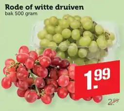 Coop Rode of witte druiven aanbieding