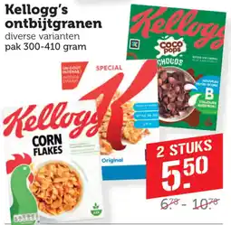 Coop Kellogg's ontbijtgranen aanbieding