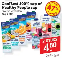 Coop CoolBest 100% sap of Healthy People sap aanbieding
