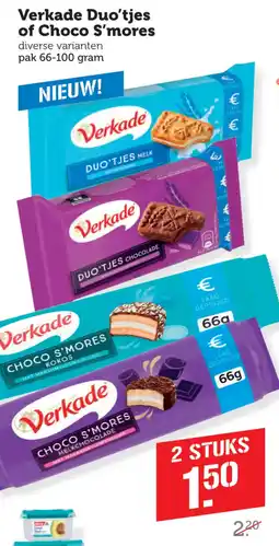 Coop Verkade Duo'tjes of Choco S'mores aanbieding