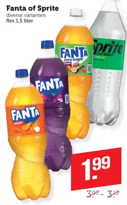 Coop Fanta of Sprite aanbieding