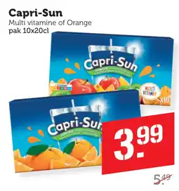 Coop Capri-Sun Multi vitamine of Orange aanbieding