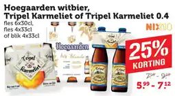 Coop Hoegaarden witbier, Tripel Karmeliet of Tripel Karmeliet 0.4 aanbieding
