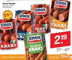 Coop Unox Knaks aanbieding