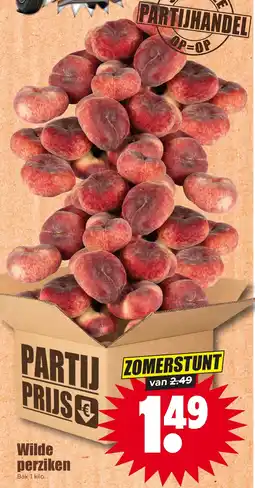 Dirk Wilde perziken aanbieding