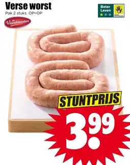 Dirk de Vleeschmeesters verse worst aanbieding