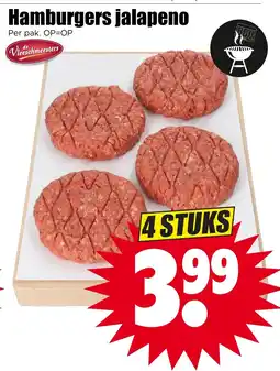 Dirk de Vleeschmeesters hamburgers jalapeno aanbieding
