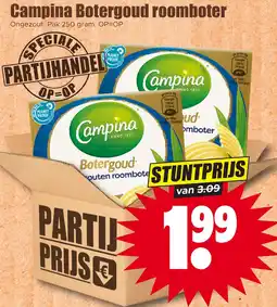 Dirk Campina Botergoud roomboter aanbieding