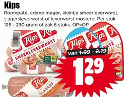 Dirk Kips smeerleverworst aanbieding