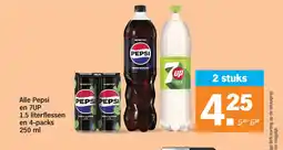 Albert Heijn Alle Pepsi en 7UP en 4-packs aanbieding