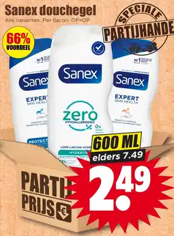 Dirk Sanex douchegel aanbieding