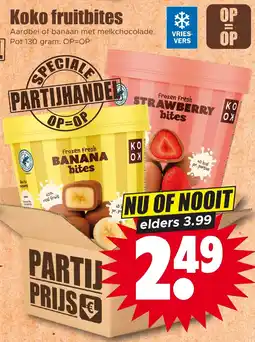 Dirk Koko fruitbites aanbieding
