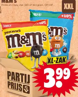 Dirk m&m's peanut aanbieding
