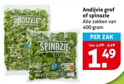 Hoogvliet Andijvie Grof of Spinazie aanbieding