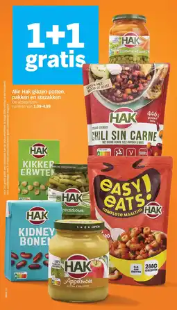 Albert Heijn Alle Hak glazen potten, pakken en stazakken aanbieding