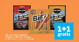 Albert Heijn Alle Jack Link's beef jerky 40 gram en BiFi aanbieding